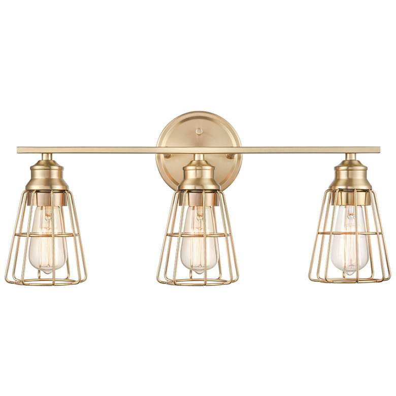 Image 4 Millennium Lighting 23" Wide Modern Gold 3-Light Bath Light more views