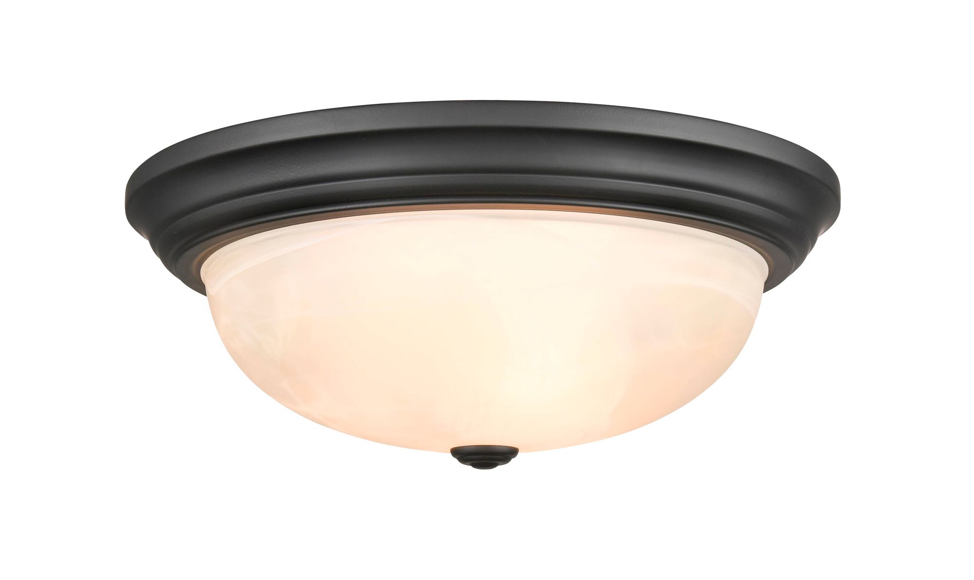 Image 2 Millennium Lighting 3 Light 15" Flush Mount Fixture in Matte Black more views