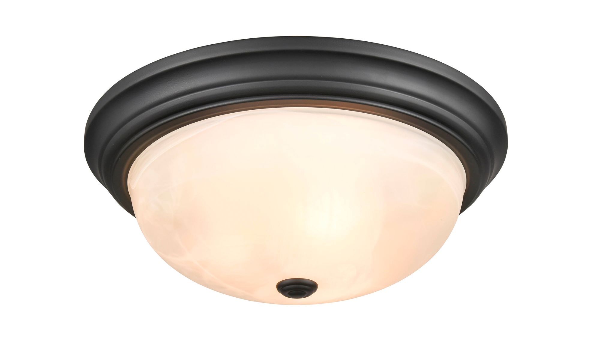 Image 3 Millennium Lighting 3 Light 15" Flush Mount Fixture in Matte Black more views