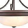 2_Millennium Lighting 3 Light 17" Semi-Flush Mount Fixture in Rubbed Bronze more views