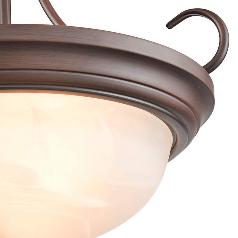 Image 3 Millennium Lighting 3 Light 17" Semi-Flush Mount Fixture in Rubbed Bronze more views