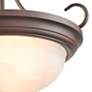 3_Millennium Lighting 3 Light 17" Semi-Flush Mount Fixture in Rubbed Bronze more views