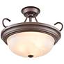 4_Millennium Lighting 3 Light 17" Semi-Flush Mount Fixture in Rubbed Bronze more views