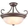 5_Millennium Lighting 3 Light 17" Semi-Flush Mount Fixture in Rubbed Bronze more views