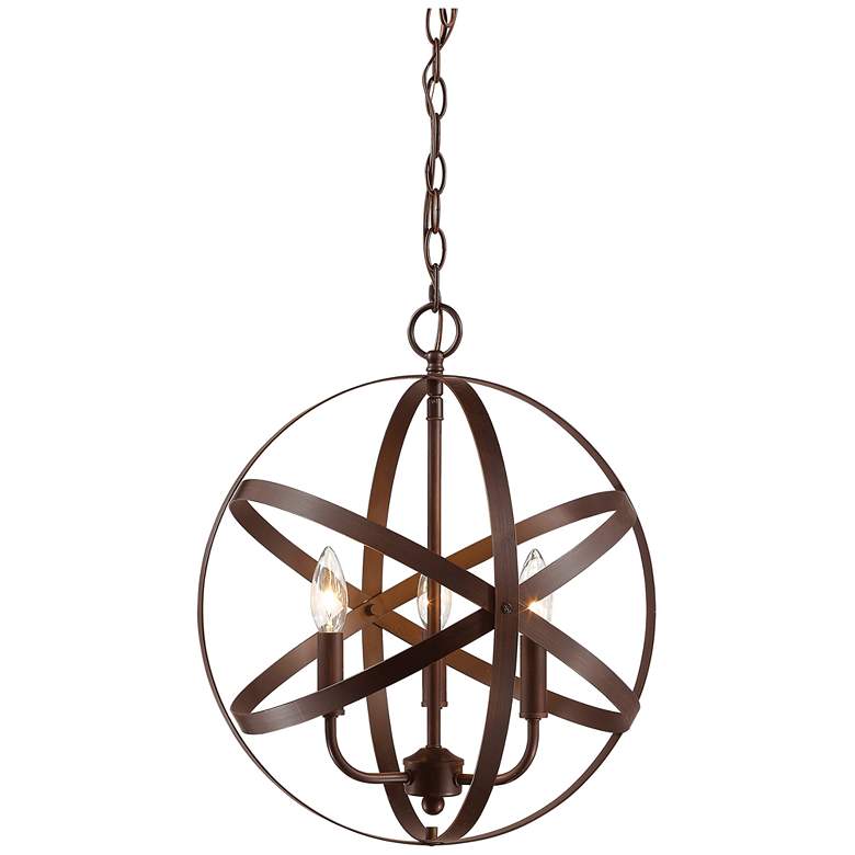 Image 1 Millennium Lighting 3 Light 18.25" Pendant Fixture Rubbed Bronze