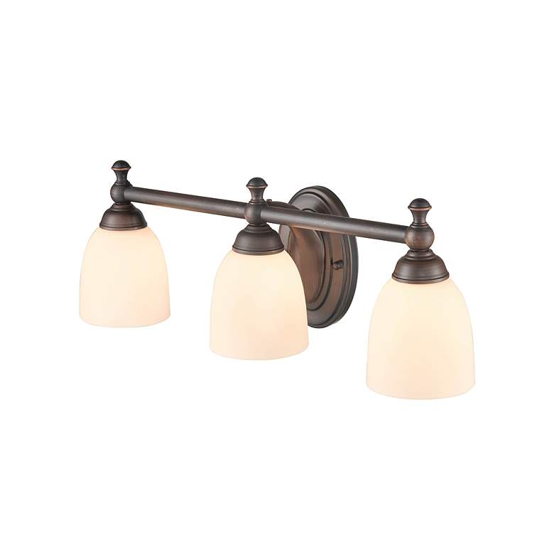 Image 3 Millennium Lighting 3 Light 21" Vanity Fixture in Rubbed Bronze more views