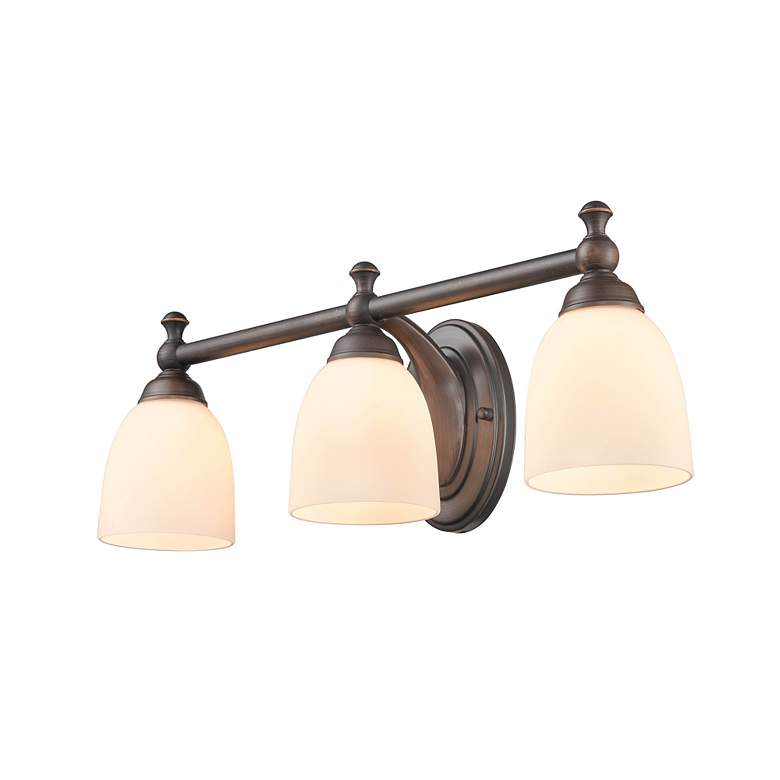 Image 4 Millennium Lighting 3 Light 21" Vanity Fixture in Rubbed Bronze more views