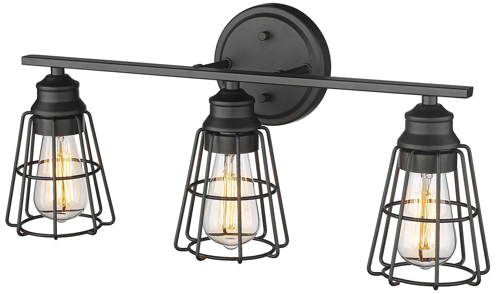 Image 3 Millennium Lighting 3 Light 22" Vanity Fixture in Matte Black more views