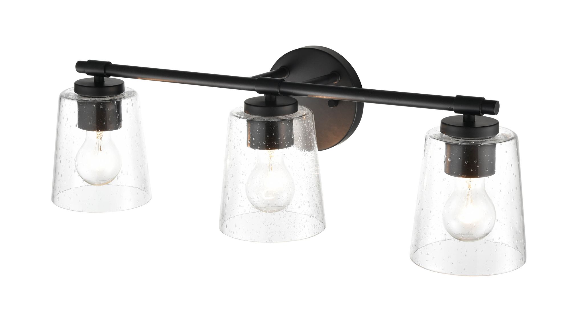 Image 3 Millennium Lighting 3 Light 24.5" Vanity Fixture in Matte Black more views
