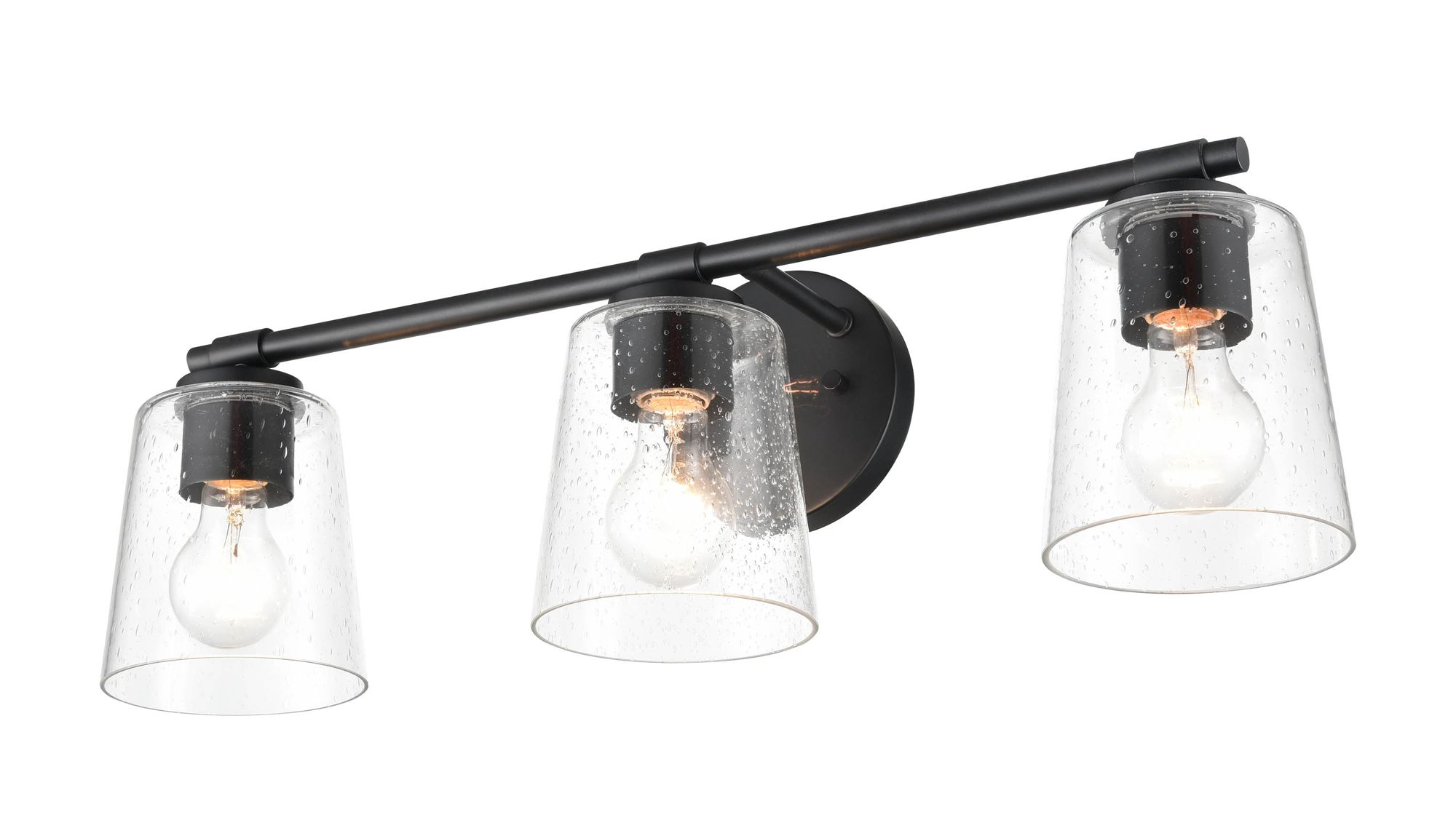 Image 4 Millennium Lighting 3 Light 24.5" Vanity Fixture in Matte Black more views