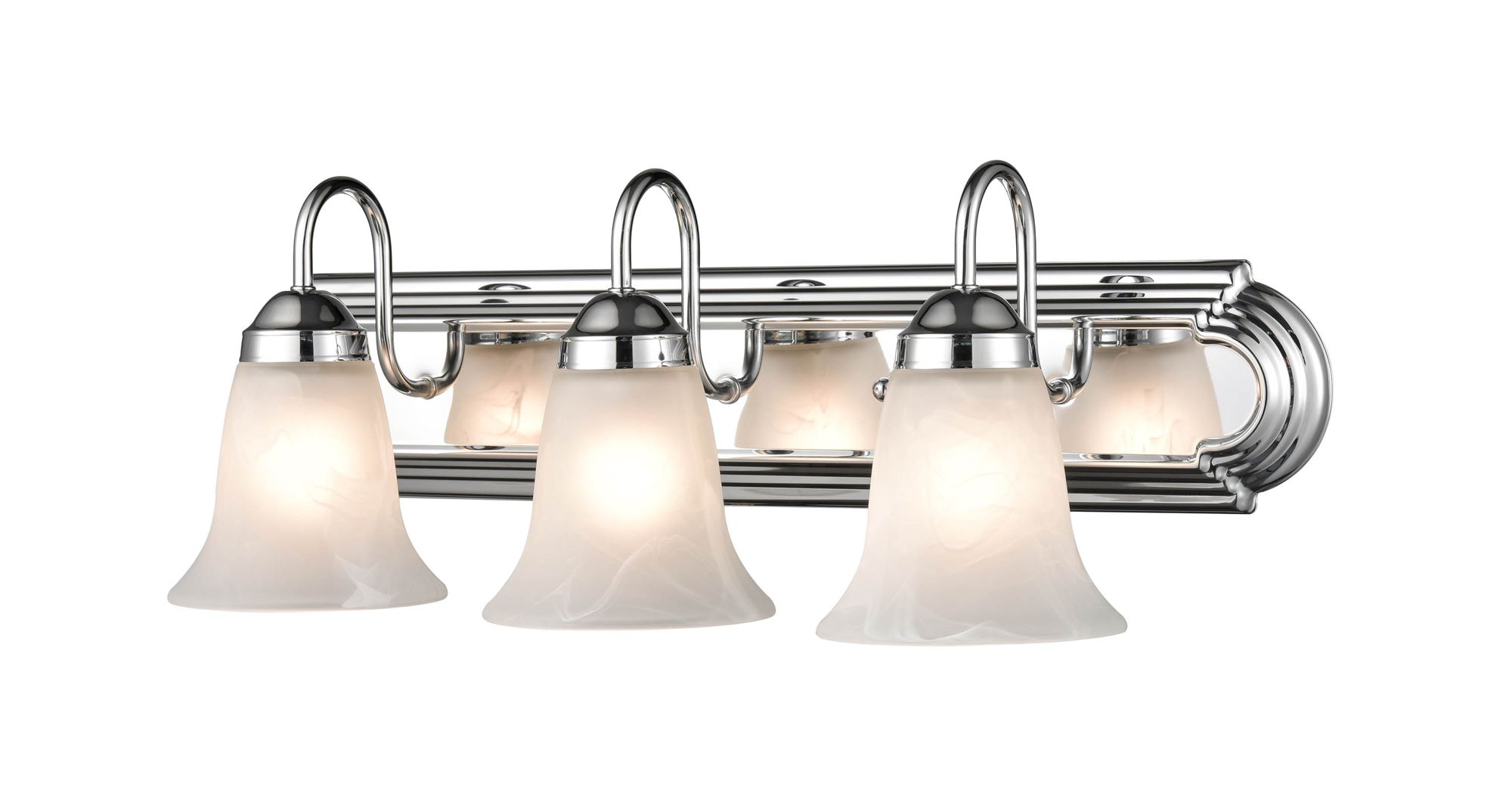 Image 2 Millennium Lighting 3 Light 24" Vanity Fixture in Chrome more views