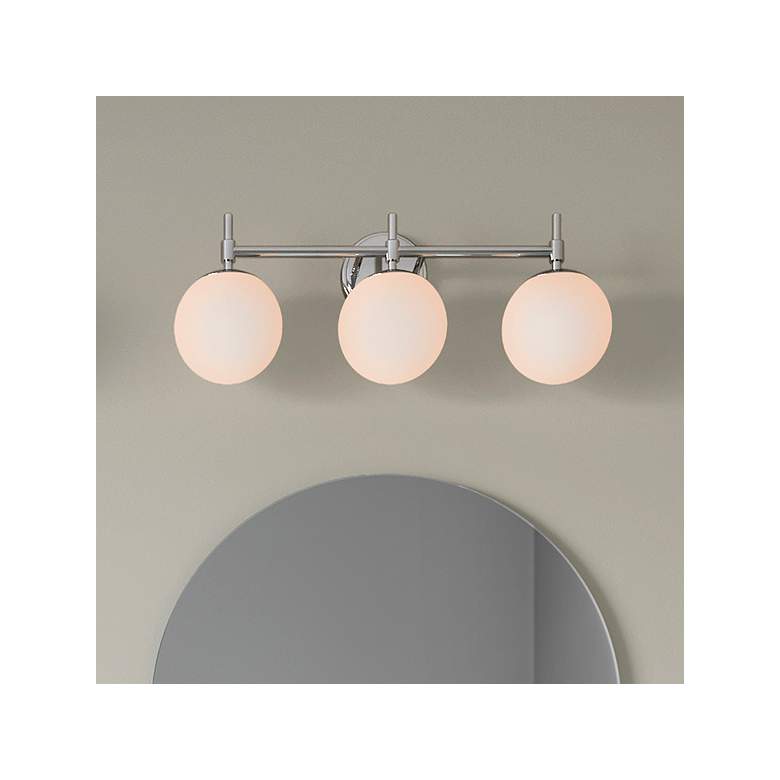 Image 1 Millennium Lighting 3-Light Chrome Bathroom Vanity Light