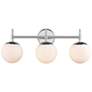 5_Millennium Lighting 3-Light Chrome Bathroom Vanity Light more views