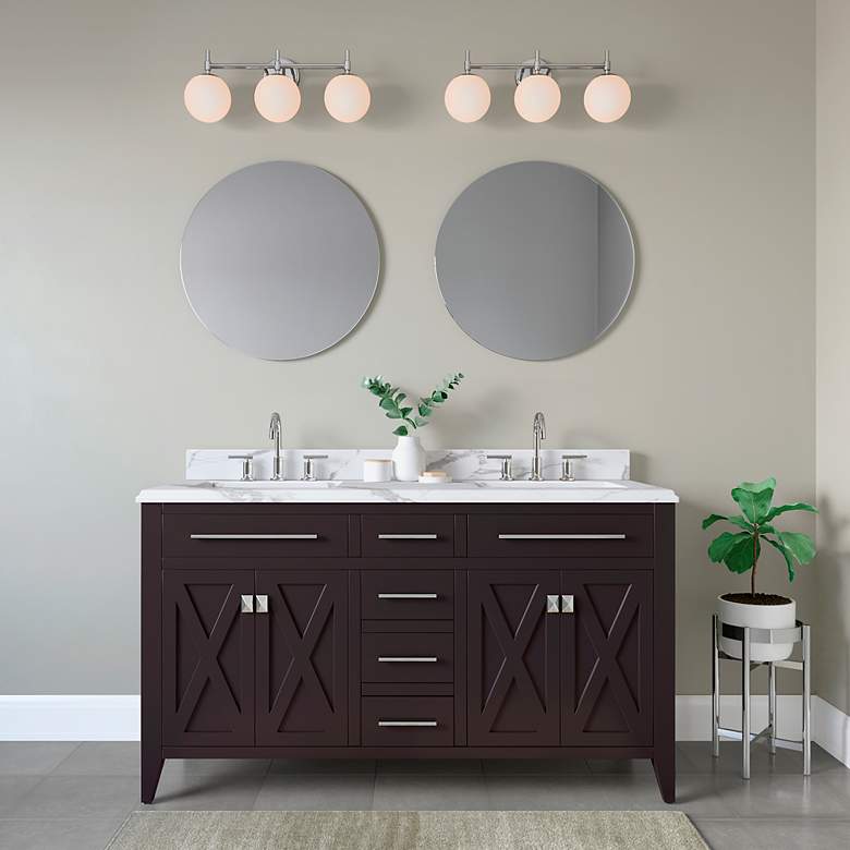 Image 6 Millennium Lighting 3-Light Chrome Bathroom Vanity Light more views
