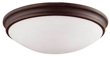 Image 2 Millennium Lighting 3-Light Flush Mount Fixture in Rubbed Bronze more views