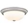 Millennium Lighting 3-Light Flushmount in Satin Nickel