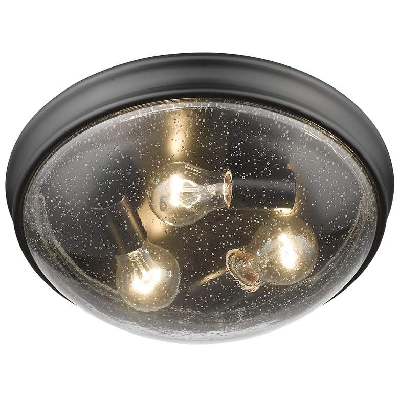 Image 1 Millennium Lighting 3-Light Indoor Flushmount in Matte Black