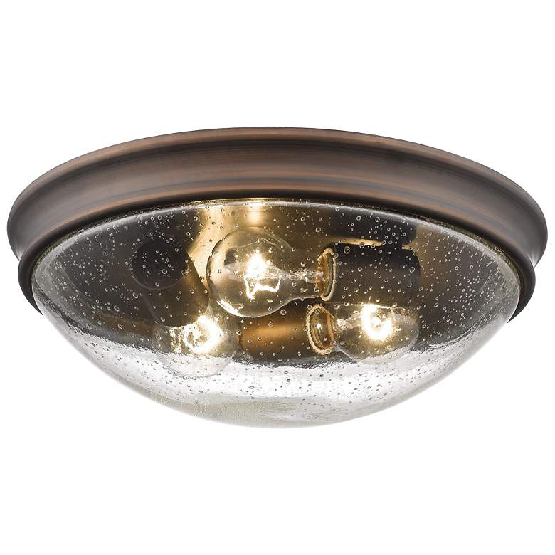 Image 1 Millennium Lighting 3-Light Indoor Flushmount in Rubbed Bronze