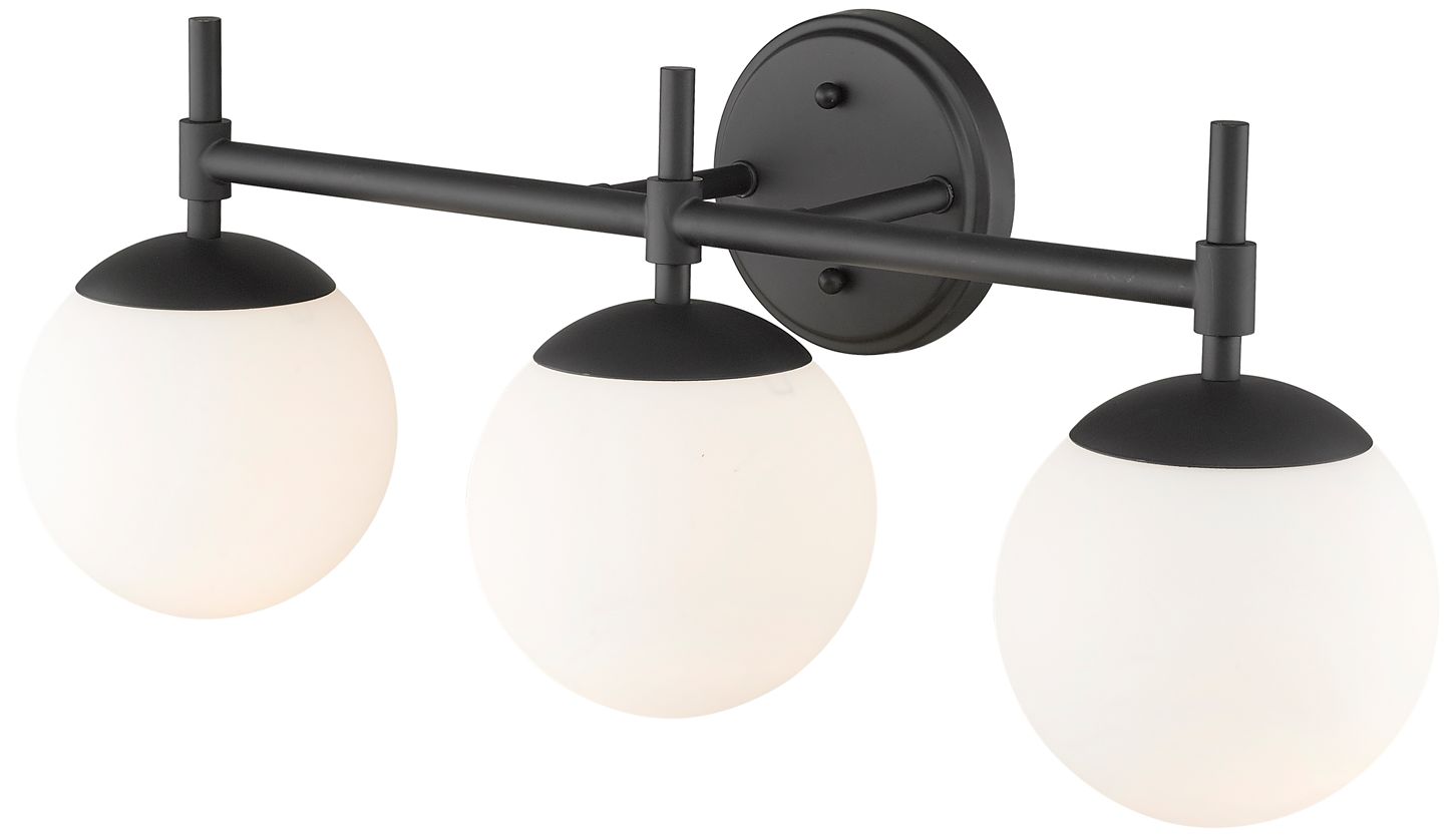 Image 3 Millennium Lighting 3-Light Matte Black Bathroom Vanity Light more views