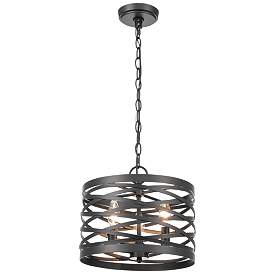 Image1 of Millennium Lighting 3-Light Matte Black Indoor Pendant