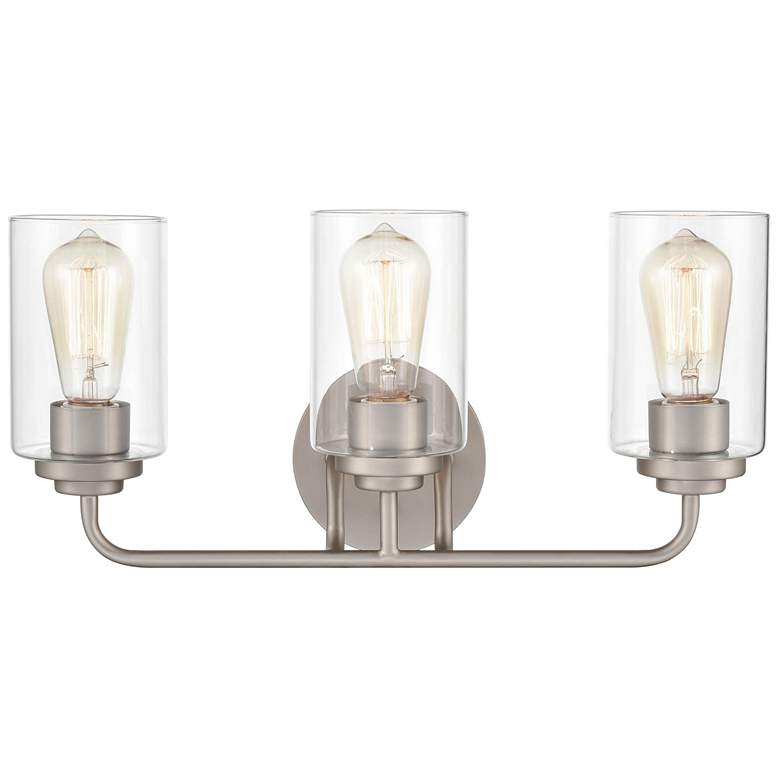 Image 1 Millennium Lighting 3-Light Satin Nickel Bathroom Vanity Light