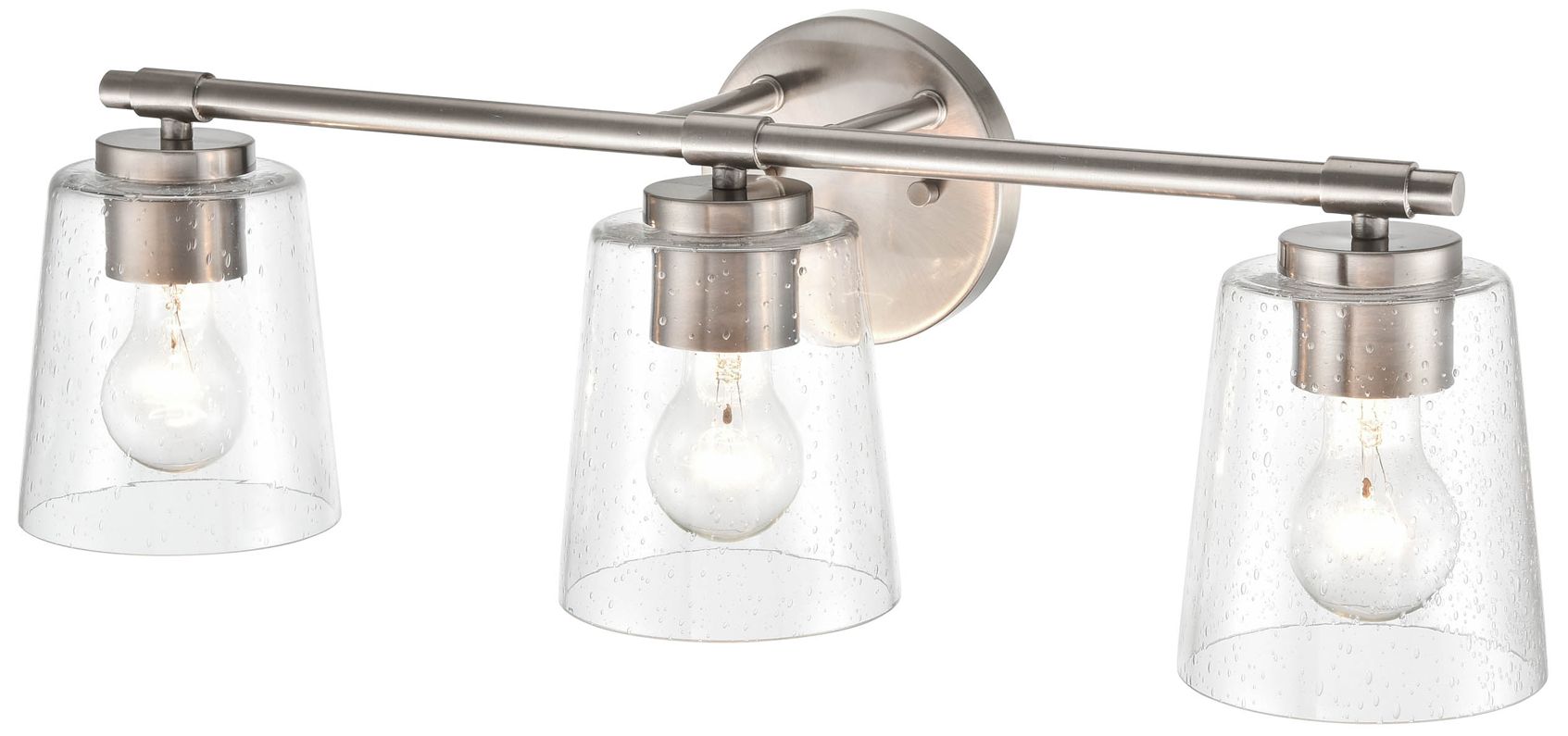 Image 3 Millennium Lighting 3 Light Vanity 24.5" Fixture in Brushed Nickel more views