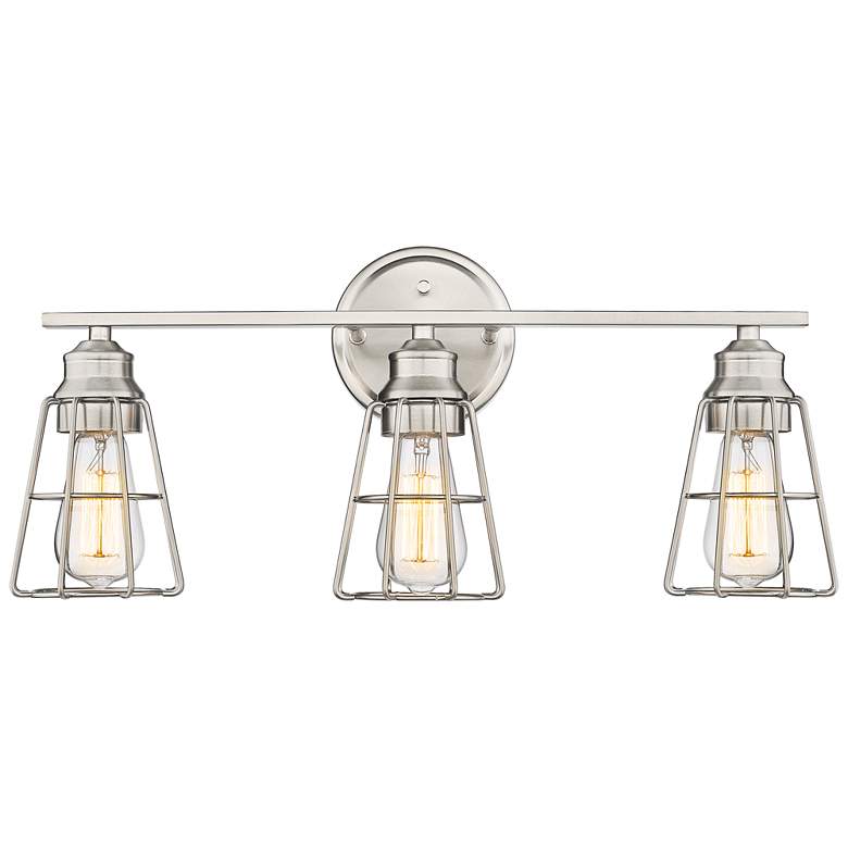 Image 1 Millennium Lighting 3 Light Vanity Fixture in Brushed Nickel
