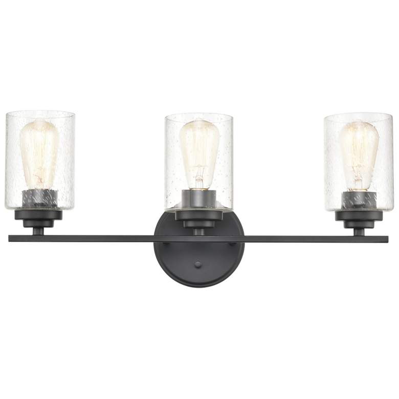 Image 1 Millennium Lighting 3 Light Vanity Fixture in Matte Black
