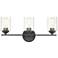 Millennium Lighting 3 Light Vanity Fixture in Matte Black