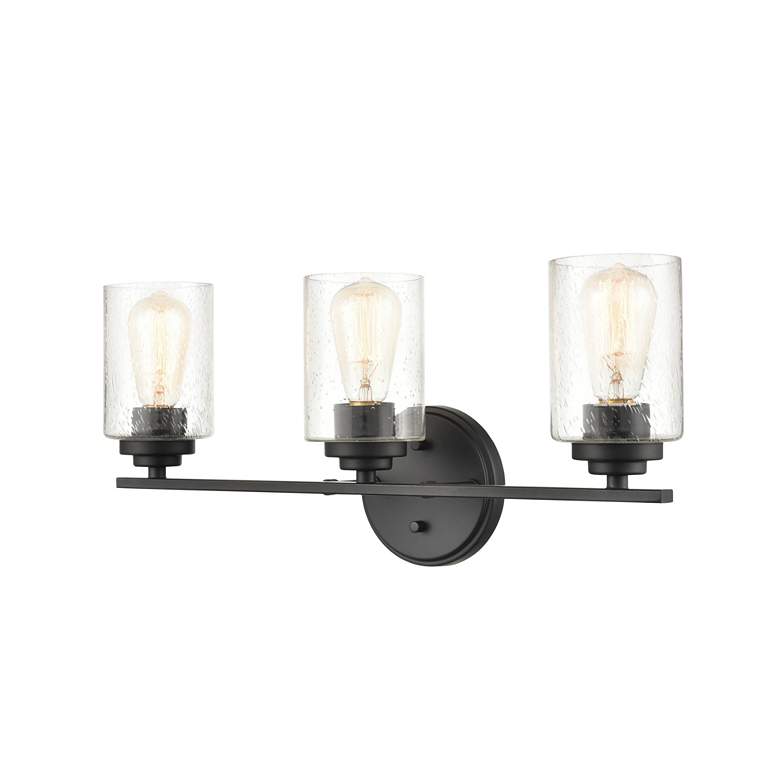 Image 2 Millennium Lighting 3 Light Vanity Fixture in Matte Black more views