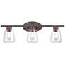 Millennium Lighting 3 Light Vanity Fixture in Rubbed Bronze