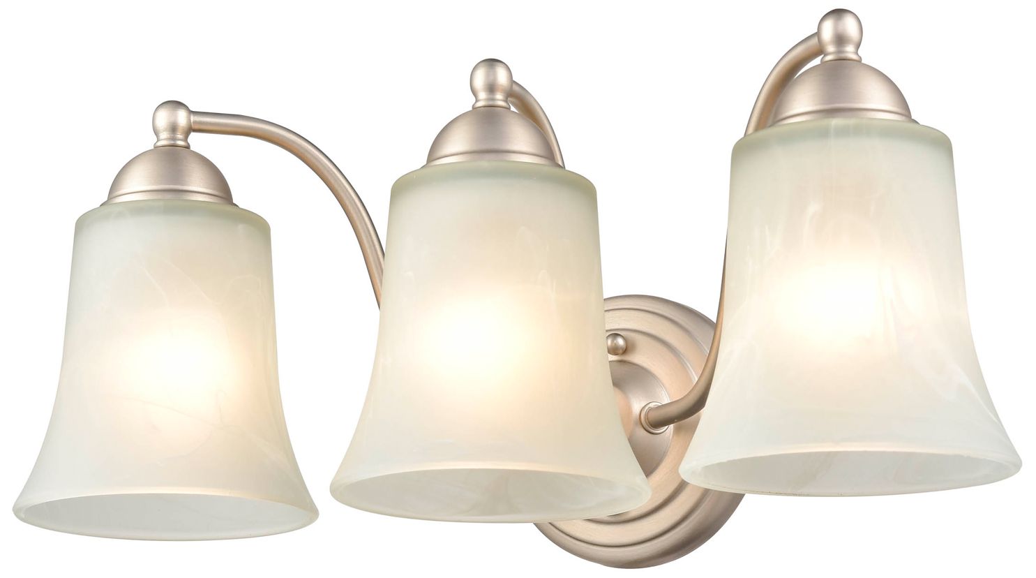Image 3 Millennium Lighting 3 Light Vanity Fixture in Satin Nickel more views