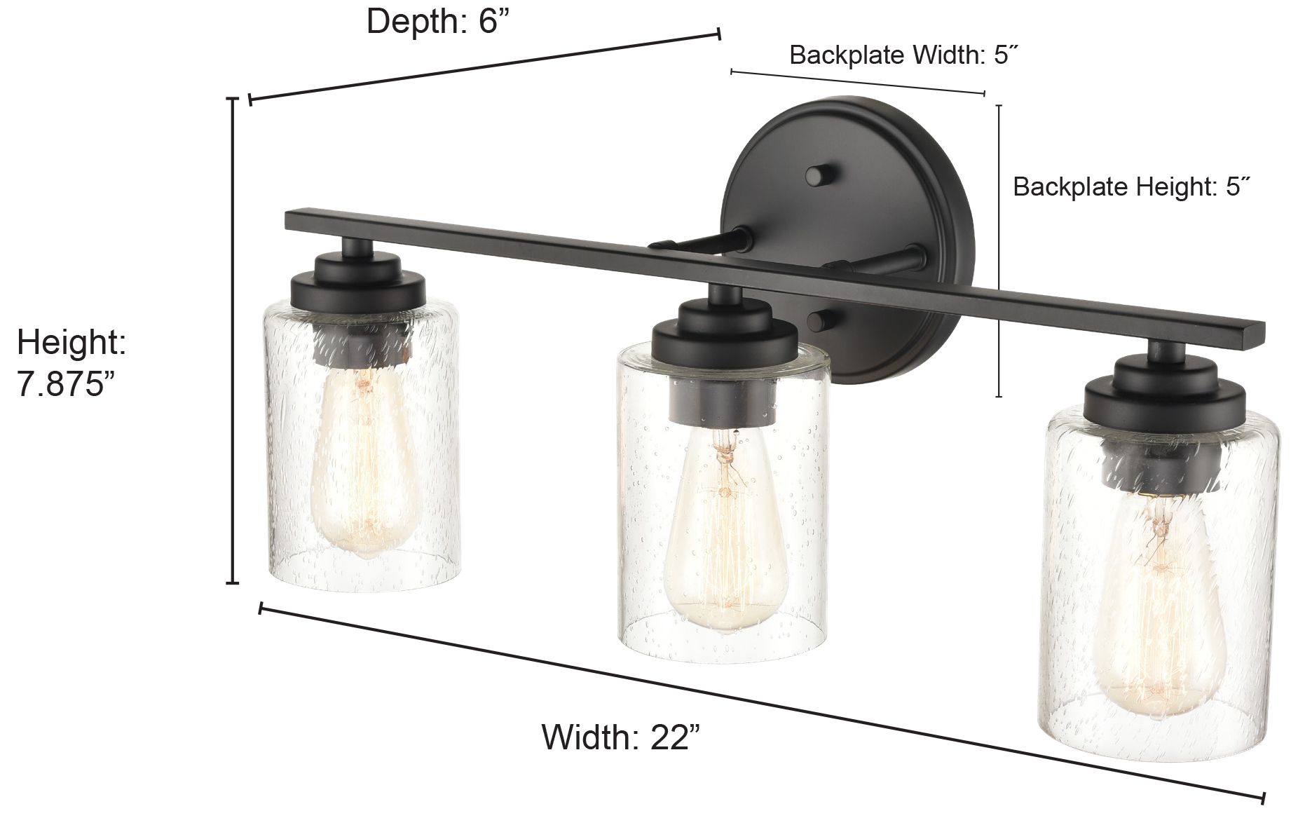 Image 5 Millennium Lighting 3 Light Vanity Fixture Satin Nickel more views