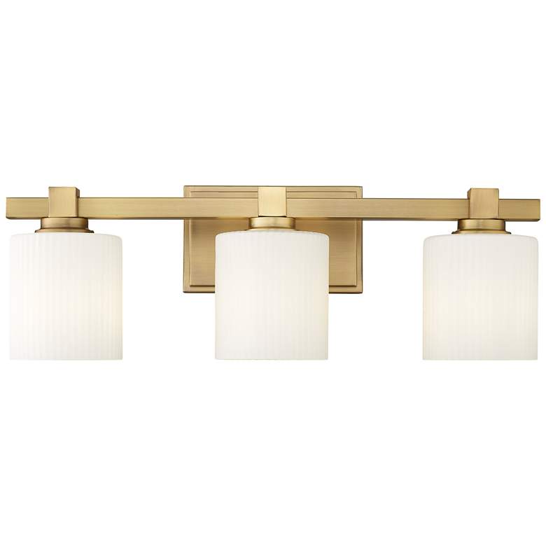Image 1 Millennium Lighting 3-Light Vanity Light in Vintage Brass