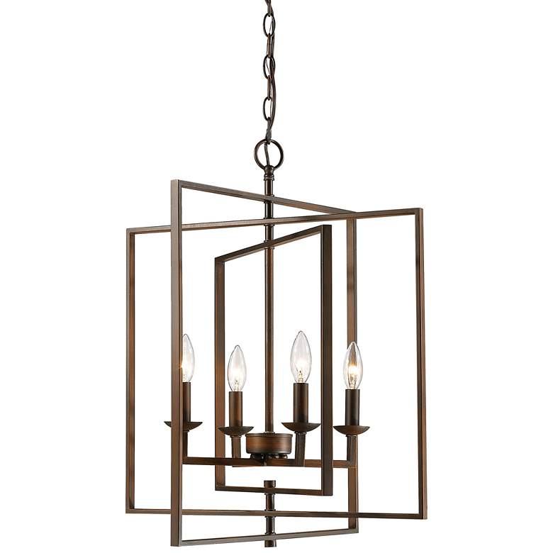 Image 1 Millennium Lighting 4 Light 24.5" Pendant Fixture Rubbed Bronze