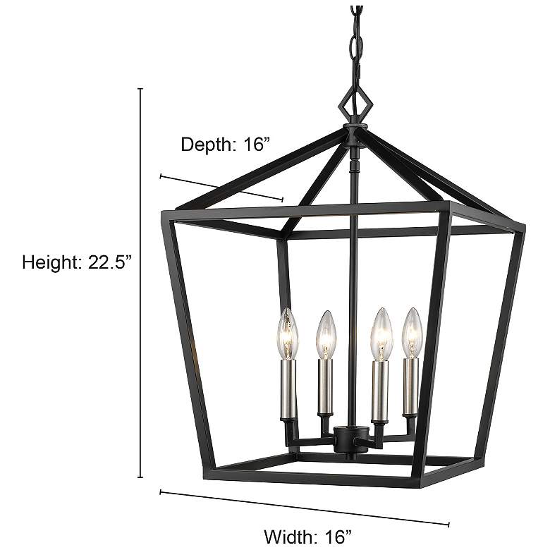 Image 2 Millennium Lighting 4 Light 24" Pendant Fixture in Rubbed Bronze more views
