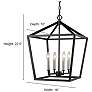 2_Millennium Lighting 4 Light 24" Pendant Fixture in Rubbed Bronze more views