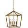 Millennium Lighting 4 Light 24" Pendant Fixture in Vintage Gold