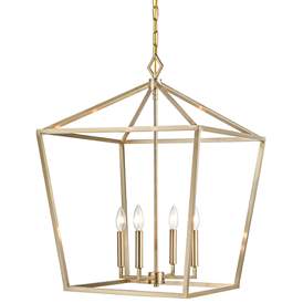 Image1 of Millennium Lighting 4 Light 30" Pendant Fixture in Modern Gold