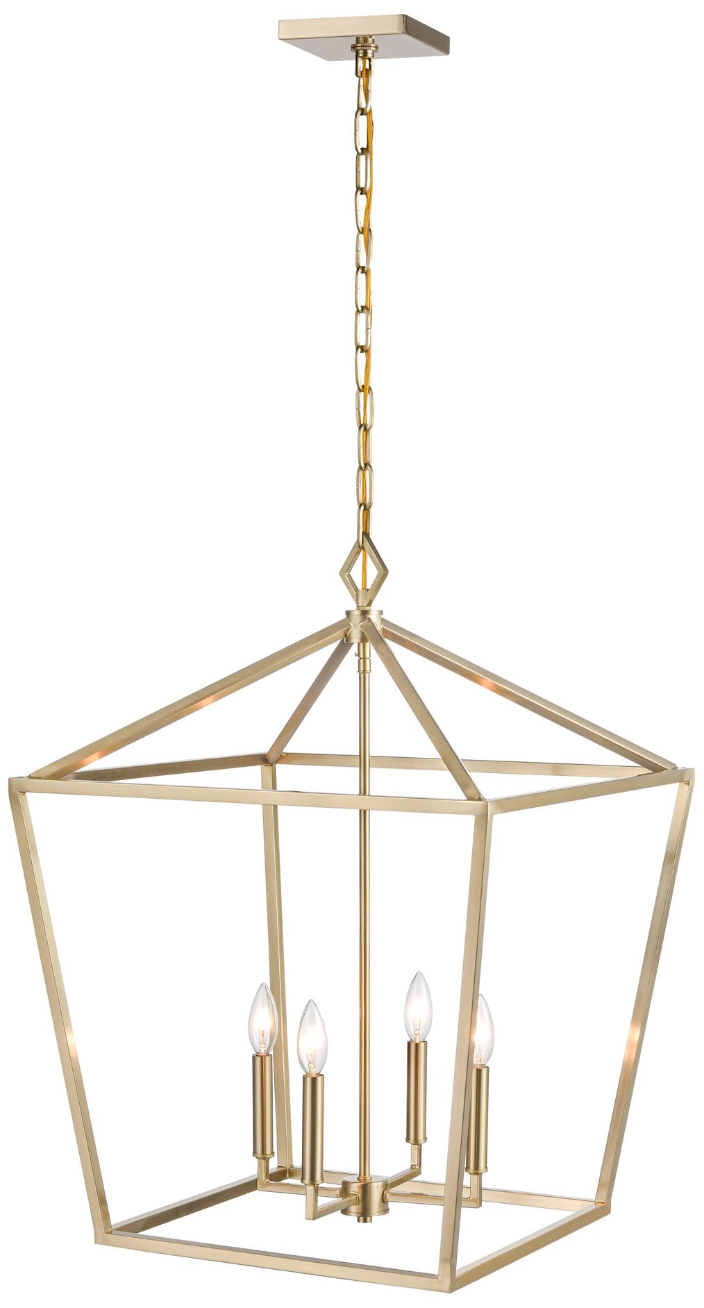 Image 4 Millennium Lighting 4 Light 30" Pendant Fixture in Modern Gold more views