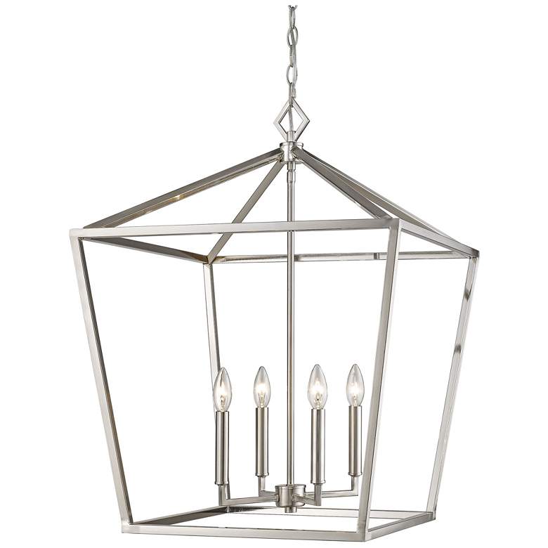 Image 1 Millennium Lighting 4 Light 30" Pendant Fixture in Satin Nickel