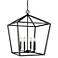 Millennium Lighting 4 Light 30" Pendant Fixture in Matte Black