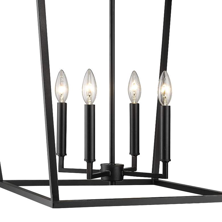 Image 2 Millennium Lighting 4 Light 30" Pendant Fixture in Matte Black more views