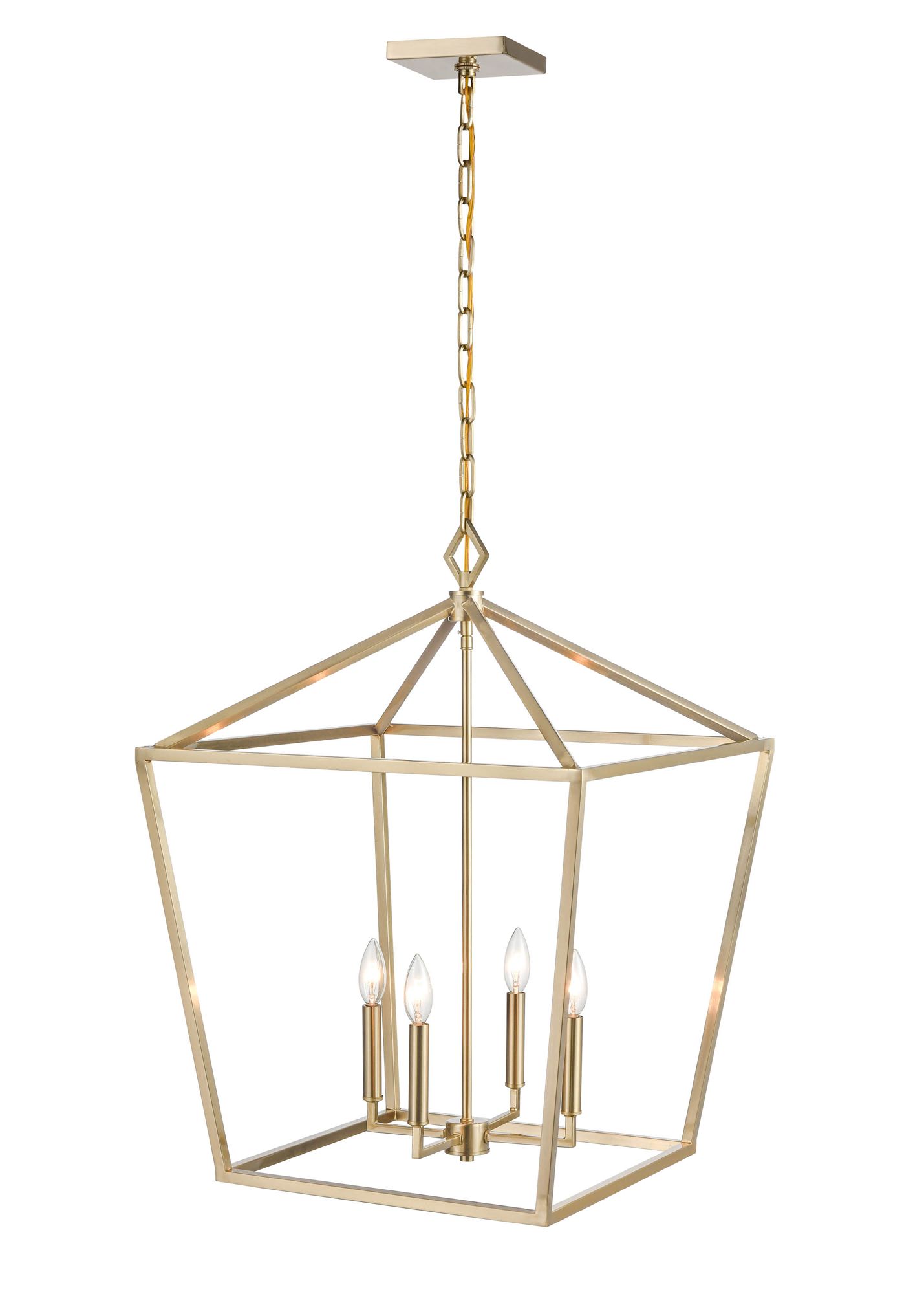 Image 3 Millennium Lighting 4 Light 30" Pendant Fixture in Modern Gold more views