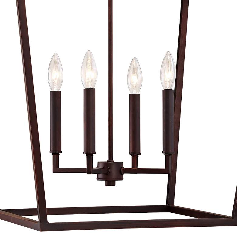 Image 2 Millennium Lighting 4 Light 30" Pendant Fixture in Rubbed Bronze more views