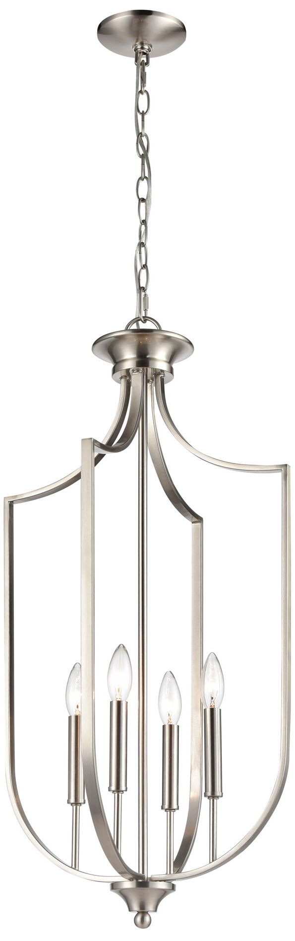 Image 4 Millennium Lighting 4 Light 31" Pendant Fixture in Brushed Nickel more views