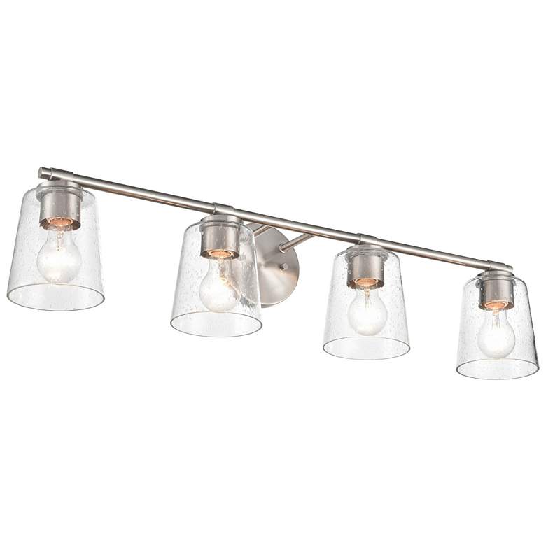 Image 1 Millennium Lighting 4 Light 33" Vanity Fixture in Brushed Nickel