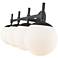 Millennium Lighting 4-Light Matte Black Bathroom Vanity Light