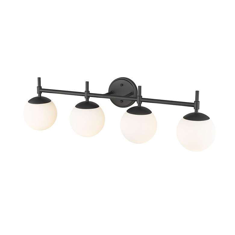 Image 3 Millennium Lighting 4-Light Matte Black Bathroom Vanity Light more views