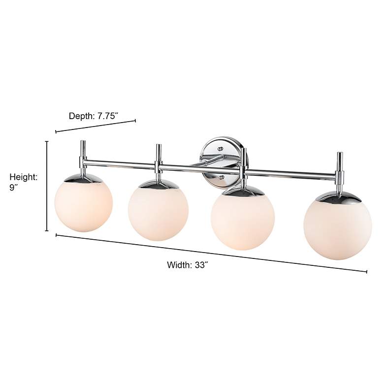 Image 4 Millennium Lighting 4-Light Matte Black Bathroom Vanity Light more views